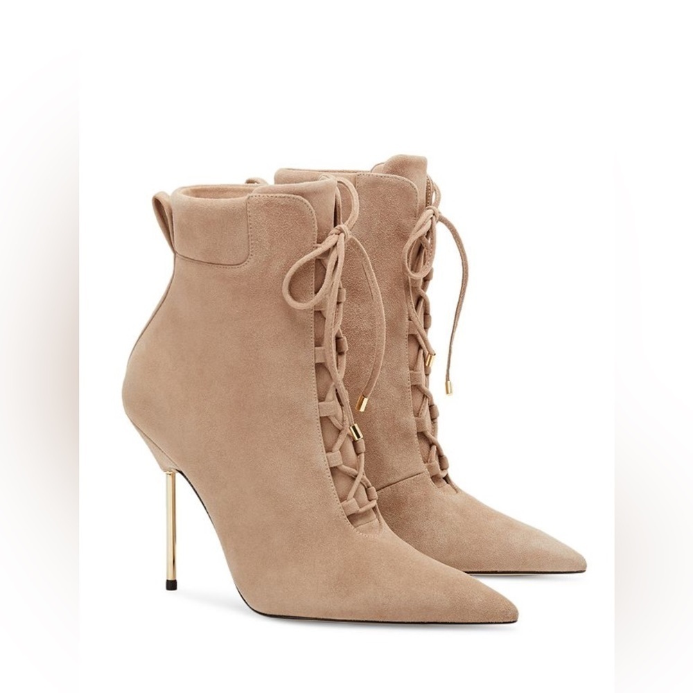 Good American
Women's Scandal Lace Up High Heel Booties